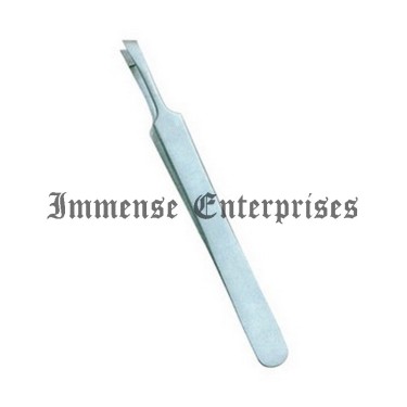Eye Brow Tweezer w/pin Straight & Slunt